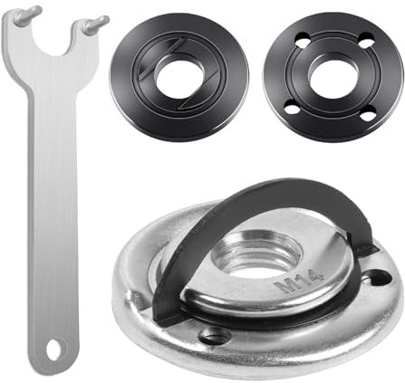 Asheyya 4PCS Angle Grinder Attachments, Angle Grinder Spanner Key Accessories for Most Angle Grinder Fitting Part (M14)