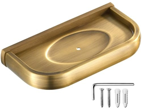 Ymxygz Badezimmer-seifenschale, Aufbewahrungshalter, Antikes Messing, Seifenhalter, Box, Wandmontage, Seifenhalter, Seifenkorb, Badezimmer-zubehör