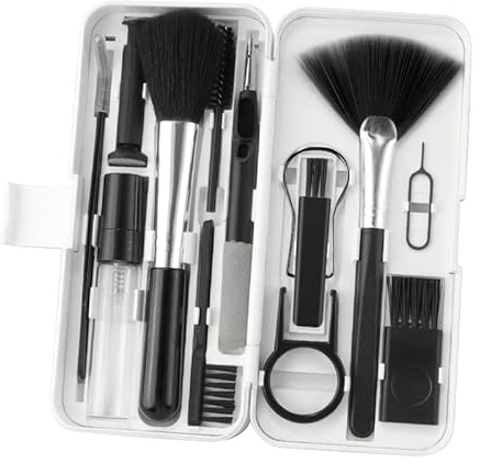 GETBSTOOP 18-in-1 Headphone Cleaning Kit Multifunctional Keyboard Cleaning Brush Labor-saving for TV Game Console