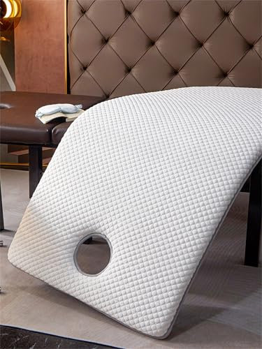 Memory-Foam-Matratzenauflage für Schönheitssalon, Massageliege, Samt, dick, Spa-Bett, Zubehör für Wimpernbett, quadratisch/rund/trapezförmig, 60 x 180 cm, 3 cm Dicke