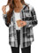 Surchemise Femme Carreaux Manteau Carreaux Femme Gilet Femme Chaud Chemise Femme Chic Et Élégant Veste Longue Femme Chemise Femme Hiver Amazon Essentials Femme Chemise Classique Coton Plaid