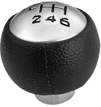 Shkalacar Pomo de Palanca de Cambios Manual de 6 Velocidades, Pomo de Palanca de Cambios Compatible con 307 308 3008 407 5008 807, Compatible con C3 C4 C8 Acabado Negro y