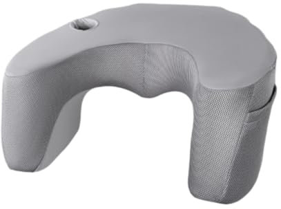 KESOTO Kissen für Das Lesen Im Bett, Gaming Kissen für Den Schoß, Kissen für Armlehnen von Erwachsenen, Schreibtischkissen Aus Memory Foam, Grau