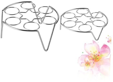PAMINGONO 2piezas Soporte Multifuncional Para Huevos Al Vapor Rejilla Inoxidable Sin Olores Para Pescado Verduras Para Cocina