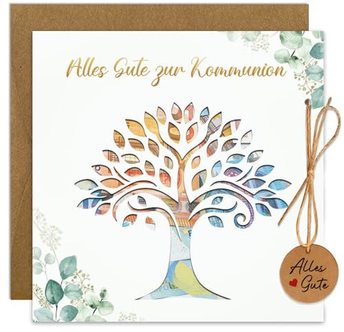 PeakPeek Geldgeschenk Kommunion Karte, Kommunionsgeschenke für Jungs Madchen, Coole Geschenke zur Kommunion Erstkommunion Geschenke Jungen Mädchen