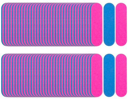 200 Pcs Mini Nail File Disposable Professional Nail File Nail File Set Care Mini Nail Files Professional Manicure Tools for Home and Salon Use 180/240 Grit