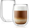 CNGLASS Doppelwandiger Thermoglas 290ml 2er-Set, Latte Macchiato Gläser, Isolierte Kaffeetassen, Bargeschirr, Trinkgeschirr