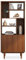 IDIMEX Wohnzimmerschrank Simona mit offenen Fächern, kastanien Farben – modernes Holzregal skandinavisches Design mit Türen und Stauraum Wohnzimmer Regal Design Bücherregal