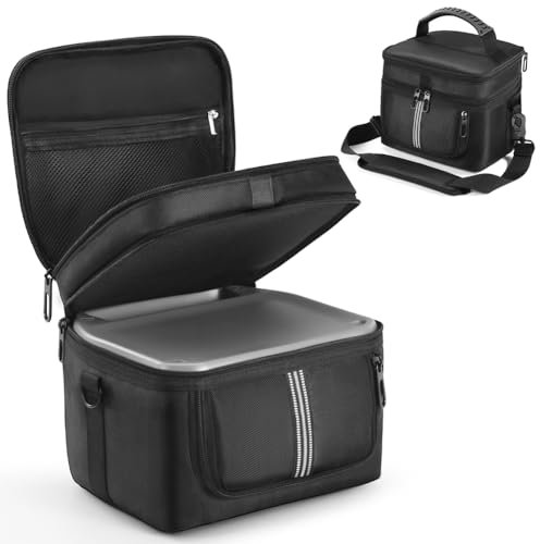 AZURAOKEY Tragetasche passend for Ecoflow River 2 Tragbare Stromstation, Wasserfeste Reise-Energiespeichertasche mit Schultergurt & Griff for Laden und Zubehör (Nur Tasche)