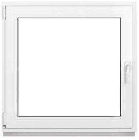 Framex Ventana de plástico blanco ancho x alto 105 x 100 cm (1050 x 1000 mm) 3 compartimentos (32 mm) basculante DIN izquierda – Premium – Todos los tamaños