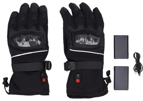 KENANLAN Winter Heating Gloves for Men Women USB Battery Powered Heated Gloves Hand Warmer Electric Heating Gloves with 2 Batteries for Cycling Skiing Snowboarding Hiking