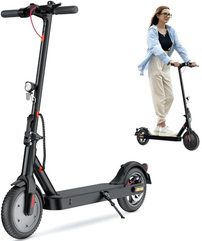 iScooter Elscooter E9PRO, Driving Range är 25-30 km, Maxhastigheten är 20 km/h, 250W motor, dubbla bromssystem och fjädring, LED-ljus, för pendling, max 120 kg belastning