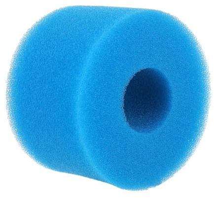 IWOWHERO Éponge Filtrante pour Piscine Modèle S, Mousse Filtrante Respirante Bleue 108x73 Mm, Rechange Compatible Filtration Piscine Intérieure et Extérieure, Outil de Filtre Haute Densité