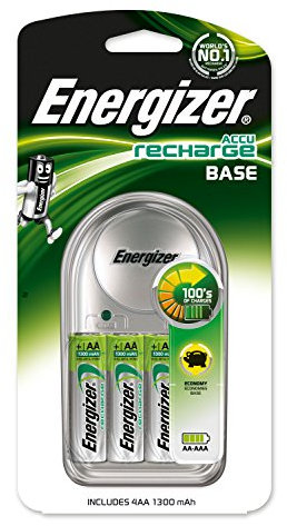 Energizer 635078 battery charger (base charger including 4 x AA 1300 mAh batteries).