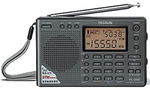 TECSUN PL-380 DSP FM Stereo. MW. SW. LW. World Band PLL Radio Receiver, LCD Display, ETM Function Added