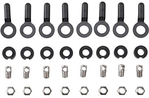 SKS 8X Bolts,Nuts & Endcaps for Chromoplastics/Longboard Schutzbleche, einfarbig, Einheitsgröße