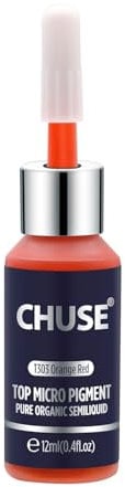 CHUSE Pigmentos para labios PMU, 0,4 oz/12 ml (T303 naranja rojo)