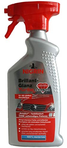 Nigrin Brillant-Glanz Turbo Detailer 500ml Spray Lack-Konservierung Pflege Wachs Glanz-Versieglung