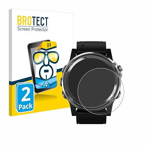 BROTECT (2 Stück Schutzfolie für Garmin Descent Mk1 Displayschutz Folie Made in Germany, Ultra-Klar