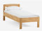 DICO Massivholz Einzelbett Komfortbett Seniorenbett 420.03, Wildeiche Honig geölt Größe 100x200 cm
