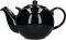 London Pottery Globe Extra Large Teapot with Strainer, Ceramic, Gloss Black, 10 Cup (3 Litre)