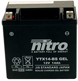 Batterie 12V 12AH YTX14-BS Gel Nitro 51214 XRV 750 Africa Twin RD07 93-03
