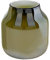 Lambert - Ferrata - Vase - Farbe: Oliv Grün - mit Metallic Effekt - wunderbar irisierend - Maße (ØxH): 24,5 x 22 cm