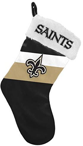 FOCO New Orleans Saints Stocking - 2019 Basic Stocking Black Forever Collectibles - Stück