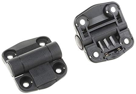 RS PRO Thermoplast Rastscharnier Freischwingend Festwert Schraubbefestigung Freischwingend, 18 mm x 51mm x 57 mm, Packung a 2 Stück