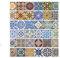 Pegatinas de escalera de azulejos vintage Pegatinas Simulación de pelado Pegatinas de escalera de pared de azulejos vintage para decoración del hogar,Mural de escaleras a prueba de agua,(Juego de 6)