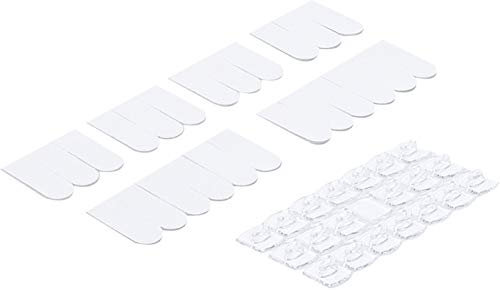 BGS Diy 80899 | Dekorations-Clip-Sortiment | 20-tlg. | transparent | Deko-Haken | Lichterketten-Halterung | Befestigungsclips
