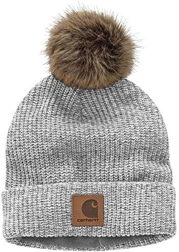 Carhartt Damen Strickmütze mit Fleecefutter - Grau - Einheitsgröße