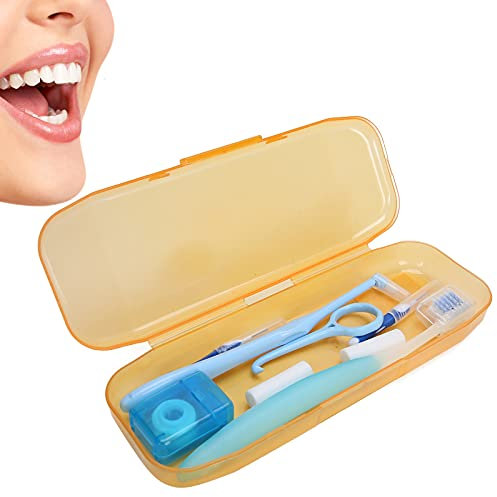 Kieferorthopädisches Mundpflege Kit enthält Zahnbürste + Zahnspangen Reinigungsbürste + Flosser Picks Tool + Interdentalbürste + Kieferorthopädischer Retainer Entferner + Kieferorthopädisches Wachs