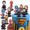 MEZHEN Tortendeko Superhero Figuren Kuchen Deko Geburtstag Hero Tortenaufleger Superhelden Cake Topper Hero Torte Deko Spider Kindergeburtstag Deko 6 Stücke