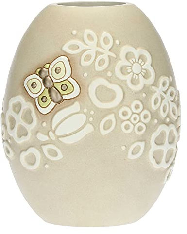 THUN - Prestige Vase mit Schmetterling und Blumen