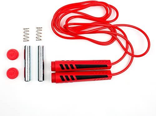 Everlast Unisex - Erwachsene Sport Boxen Springseil Weighted Jump Rope, Rot, 335cm