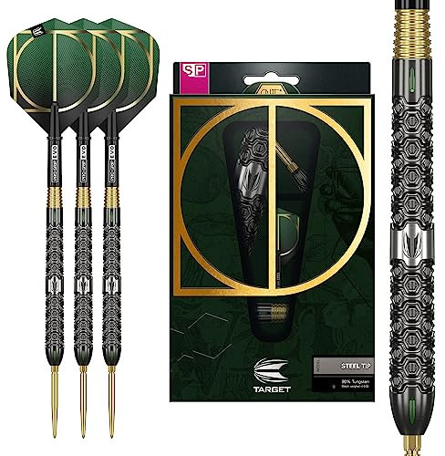 Target Darts Cult 02 90% Wolfram Schweizer Spitze Stahlspitze Darts Set, 24G | Swiss Point Dart Set, Tungsten Barrel, Profi Dart Set, Swiss Point Tool inklusive