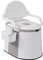 Outvita Pot de Chambre Adulte, Toilette Camping Amovible avec Porte-Papier Hygiénique pour Camping Voyage (Blanc)