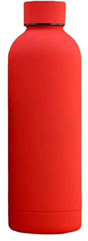 Edelstahl Trinkflasche-350ml, 500ml, 750ml, Auslaufsicher, Kohlensäure Geeignet - Thermosflasche Für Sprudel, Sport, Uni, Schule, Fitness, Outdoor, Camping