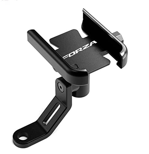 KBANDZ 2023 Support pour téléphone Portable Moto GPS navigateur rétroviseur Support de Guidon Accessoires pour Honda Forza 125 250 300 350 750 Support Moto (Couleur : Mirror Type Black)