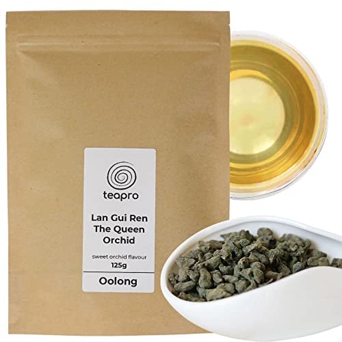 Teapro Lan Gui Ren Oolong 125g | The Queen Orchid Loose Leaf Tea Oolong | Imperial Ground Ginseng Oolong Tea Blend | Mental Clarity & Focus Boosting Ren Shen Oolong Chinese Tea