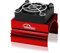 Hobby Fans 40mm RC Cooling Fan with Heat Sink RC Electric Motor Fan with Heatsink for 1/8 RC Car 4074 4274 1515 1512 Motor, Red