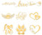 OLYCRAFT 9 Stück 4x4cm Goldene Metallaufkleber Mit Herzpfotenabdrücken Aufkleber Selbstklebende Engelsflügelpfotenaufkleber Goldene Epoxidaufkleber Für DIY Sammelalben Wasserflaschendekoration