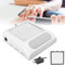 TriLine 80W Professional Nail Dust Collector, Electric Nail Dust Extractor Machine, Vacuum Cleaner Fan, for Home or Salon Manicure Tool, with Pad and Reusable Filters, Low Noise-UK Plug (White)