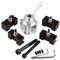Aluminum Alloy Mini Lathe Tool Post and Holder Kit, Quick Change, High, Wide Fitting, for Cylindrical Turning, Cutting, Drilling