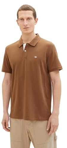 TOM TAILOR Herren 1031006 Basic Piqué Poloshirt, 23900 - Dark Palm, XL