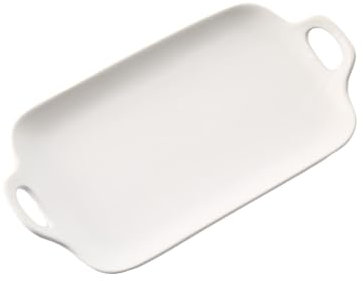 Zerodeko platos llanos de porcelana bandeja de cerámica para servir platos para hornear para horno bandeja para hornear molde para hornear de porcelana bandeja de servicio de porcelana