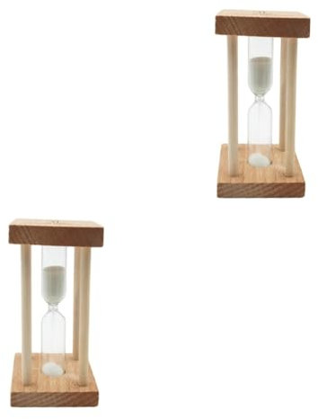 Zerodeko Lot De 2 Mini Sabliers d'une Minute Minuteurs Visuels pour Et La Décoration Intérieure des Enfants