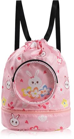 Sac de piscine Cosysparks imperméable avec compartiment pour chaussures, sac de sport enfant, sac de plage garçon fille (A)