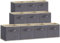 Lifewit 10 Stück Aufbewahrungsbox aus Stoff, Faltbar Aufbewahrungswürfel Boxen Aufbewahrung Ordnungsboxen aus Vliesstoff mit Griff für Kisten Kallax Boxen Regal 33 x 38 x 33 cm, Grau